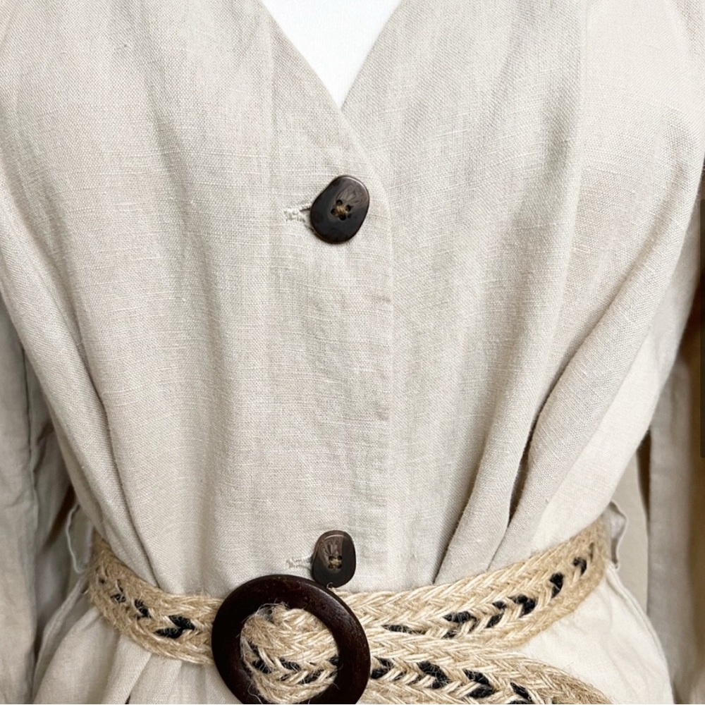 Zara Rustic Linen Dress - Picture 5 of 12